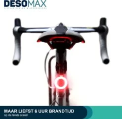 DesoMax® Fietslicht Achterlicht LED USB Oplaadbaar Helder Rond - Achterlicht Voor Racefiets En MTB – Herkenningslicht 13 DesoMax® Fietslicht Achterlicht LED USB Oplaadbaar Helder Rond - Achterlicht Voor Racefiets En MTB – Herkenningslicht -Merkloos Verkoop 1200x1166 8