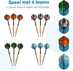 Bolke® - Dartpijlen - Dart Flights - Dartpijlen Set Van 12 Stuks - Hoge Kwaliteit - Basic. - 19 Gram Dartpijlen -Merkloos Verkoop 1200x1167 13