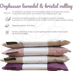 YoZenga Oogkussen Met Amethyst & Biologische Lavendel | Kristallen/edelstenen | Kleur: Lavenderblush | Ideaal Bij Hoofdpijn & Stress Klachten | Meditatie | Ontspanning | Yoga -Merkloos Verkoop 1200x1170 11