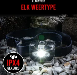 Merkloos Militaire Hoofdlamp IPX4 Waterdicht Hoofdlampje Lichtgewicht - Wit & Rood Licht -Merkloos Verkoop 1200x1173 3