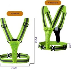 USB Oplaadbaar - Hardloop Verlichting - Verlichting En Reflectie Hesje - LED - Hardloopvest Met Verlichting - Veiligheidshesje - Veilig Sporten - Zichtbaarheid In Het Donker - Veilig De Weg Op -Merkloos Verkoop 1200x1178 11