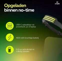 Lavrai - Hoofdlamp LED Oplaadbaar - Bedienen Met Bewegingssensor - Oplaadbaar - 4 Lichtmodi - USB Type C - IP65 Waterbestendig - Inclusief Oplaadkabel - Zacht Silicoon - Zwart 14 Lavrai - Hoofdlamp LED Oplaadbaar - Bedienen Met Bewegingssensor - Oplaadbaar - 4 Lichtmodi - USB Type C - IP65 Waterbestendig - Inclusief Oplaadkabel - Zacht Silicoon - Zwart -Merkloos Verkoop 1200x1178 15