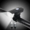 Voorlicht Fiets - Fietsverlichting - Led Voorlamp - Fietslicht - 350 Lumen - Usb - Oplaadbaar - Compact - Waterdicht - Koplamp Fiets