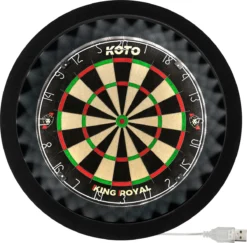 KOTO Dartbord LED Surround - USB - Dartbord Verlichting Zwart - Beschermt Muur En Dartpijlen