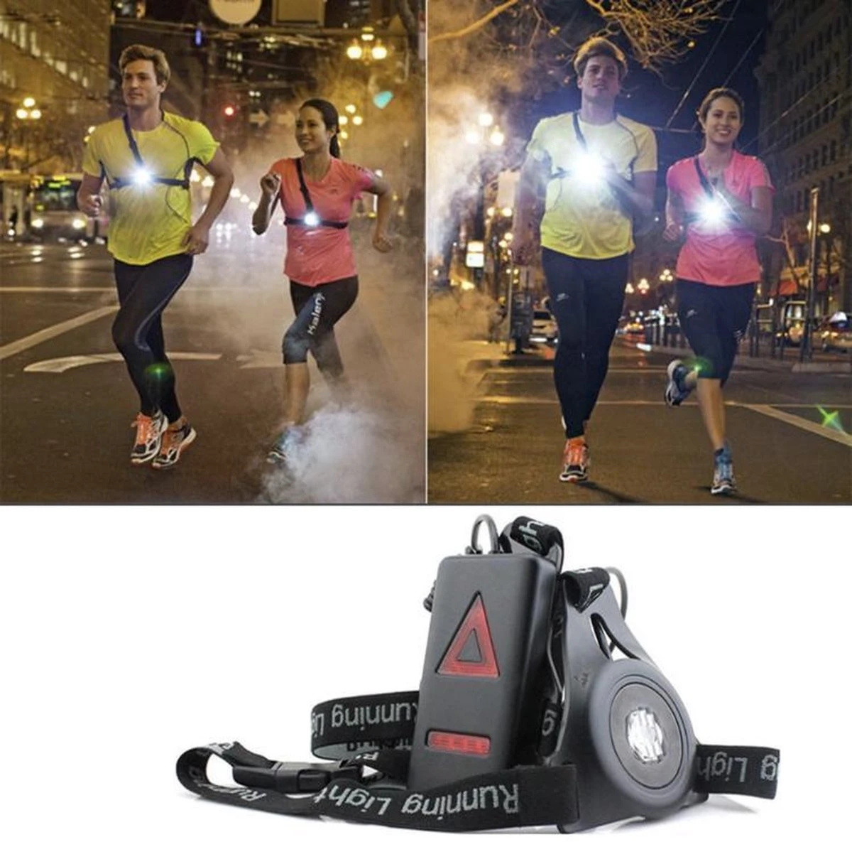 Merkloos Hardloop Verlichting- Reflecterend Vest LED - Hardloopvest - Hardloop Licht - Hardloopverlichting - Hardlooplamp - Lamp 1 Merkloos Hardloop Verlichting- Reflecterend Vest LED - Hardloopvest - Hardloop Licht - Hardloopverlichting - Hardlooplamp - Lamp