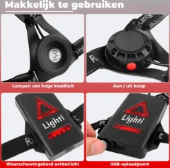 Lighti® LED Hardloop Verlichting - Hardloop Lampjes - Wandel Verlichting - Hardloop Licht - Reflecterend Hardloopvest - Verlichting Hardlopen - Hardloopvest Met Verlichting - Wandelverlichting - USB Oplaadbaar - Verstelbaar -Merkloos Verkoop 1200x1186 6