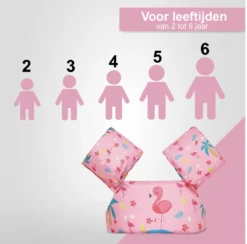 VoordeelShop Zwemvest Kinderen - Puddle Jumper Deluxe - Flamingo - 14 Tot 25kg - 2 Tot 6 Jaar - Zwemband - Reddingsvest - Zwemvest Kind -Merkloos Verkoop 1200x1187 3