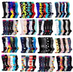 Compressiesokken 3 Paar - Compressiekousen - Met Leuke Print - Random - Mix -maat L / XL -Merkloos Verkoop 1200x1191 10