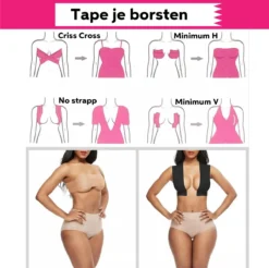 Vivefly Healthcare Mamilla Regular 5 Meter - Gratis Tepel Cover - Push Up Bra - Fashion Tape - Plak BH - Boob Tape - -Merkloos Verkoop 1200x1193 13