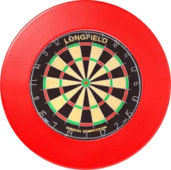 Longfield Dartbord Surround PU Rood -Merkloos Verkoop 1200x1194 36