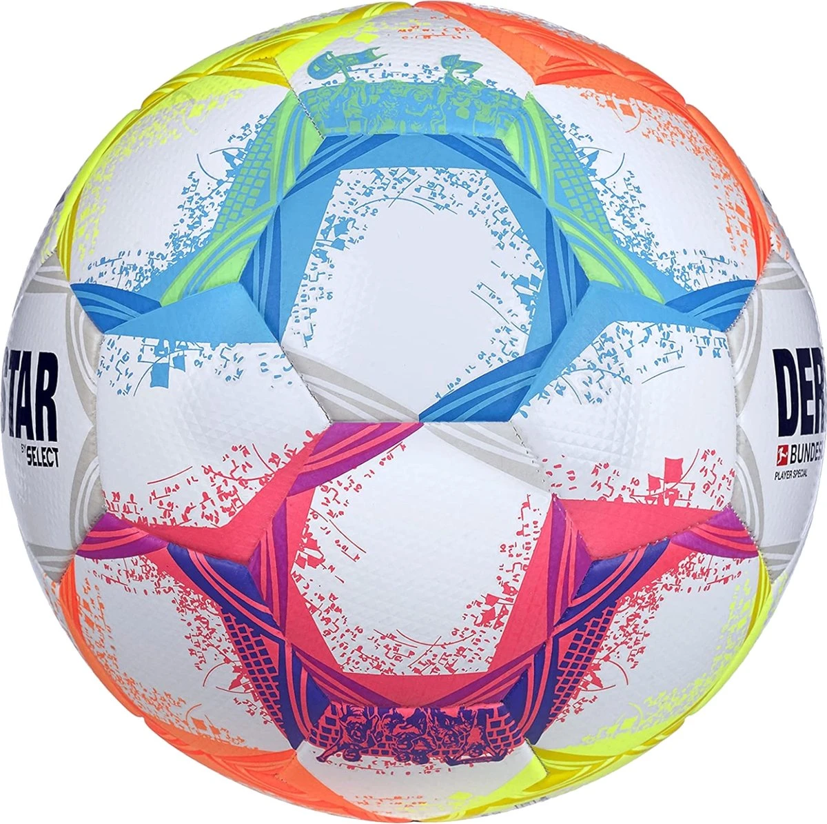Derbystar Bundesliga Player Special V22 Ball 1342500022, Unisex, Wit, Bal Naar Voetbal, Maat: 5 2 Derbystar Bundesliga Player Special V22 Ball 1342500022, Unisex, Wit, Bal Naar Voetbal, Maat: 5 - Afbeelding 2