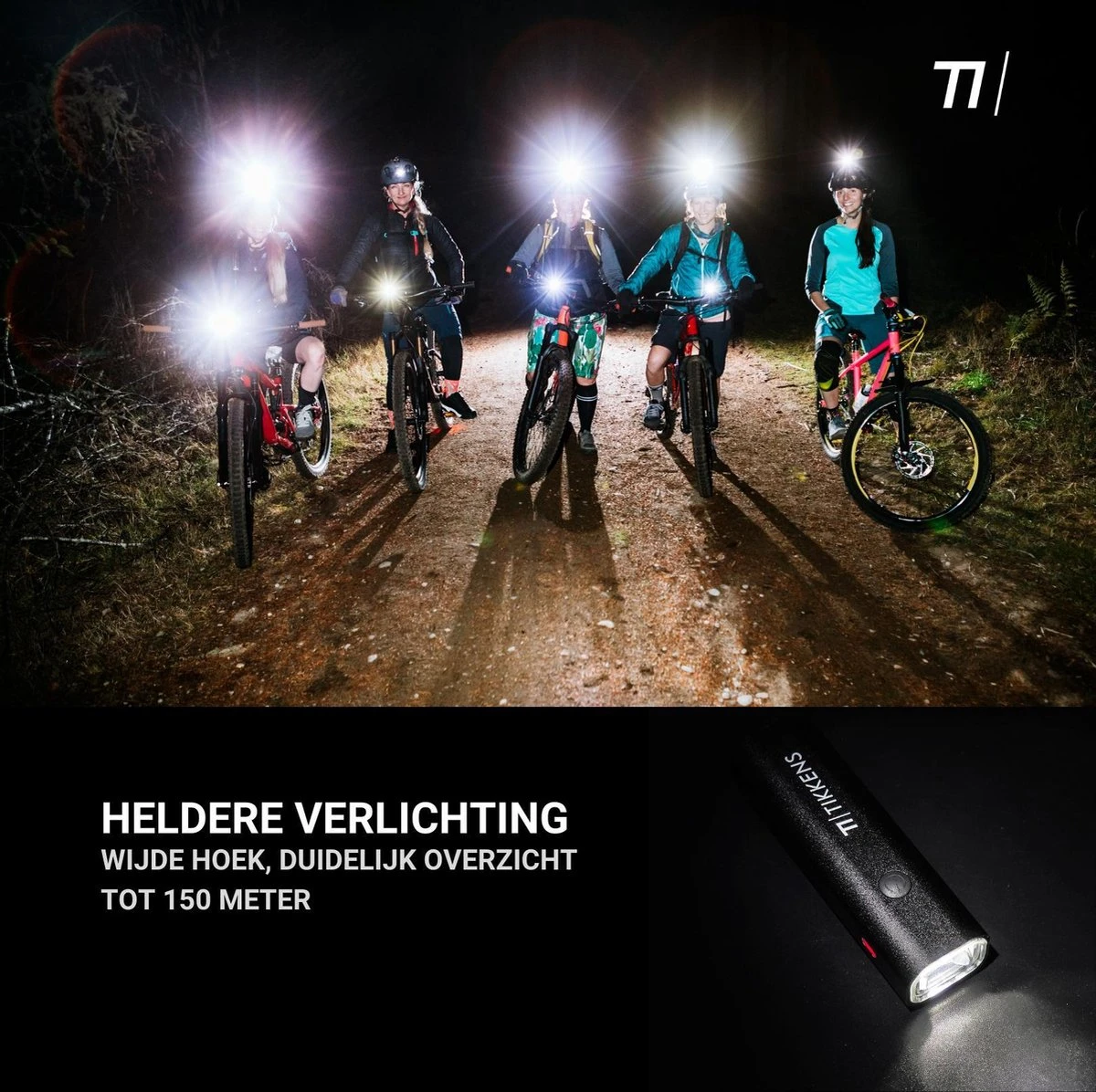 TIKKENS LED Fietsverlichting Set - Fietslamp USB Oplaadbaar - Fietslampjes Voorlicht & Achterlicht - Waterdicht – Zwart 4 TIKKENS LED Fietsverlichting Set - Fietslamp USB Oplaadbaar - Fietslampjes Voorlicht & Achterlicht - Waterdicht – Zwart - Afbeelding 4