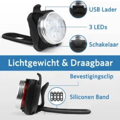 Fietsverlichting USB Oplaadbaar - Waterdicht Fietslamp - LED Fietslampjes - Voorlicht En Achterlicht - Voor Fiets -Merkloos Verkoop 1200x1196 25