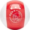 Ajax Mini Bal - Wit Met Rode Baan En Kruizen