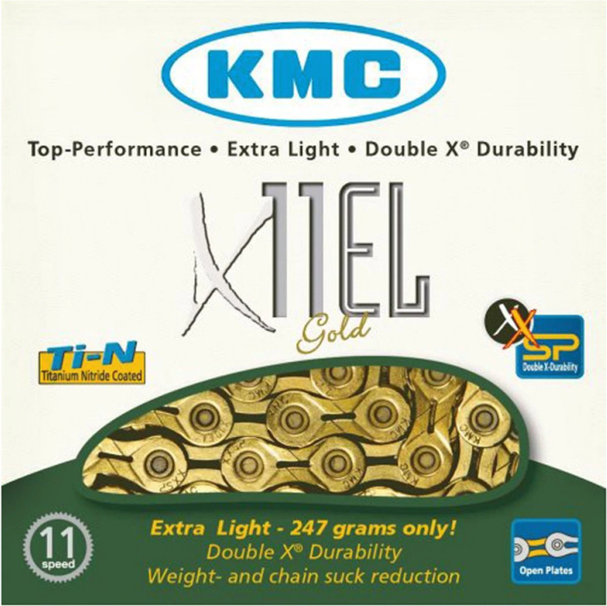 KMC KETTING X11EL Ti-N GOUD 118L 7 KMC KETTING X11EL Ti-N GOUD 118L - Afbeelding 7
