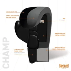 Super Pro Combat Gear Champ (kick)bokshandschoenen Zwart/Wit 16oz -Merkloos Verkoop 1200x1199 19