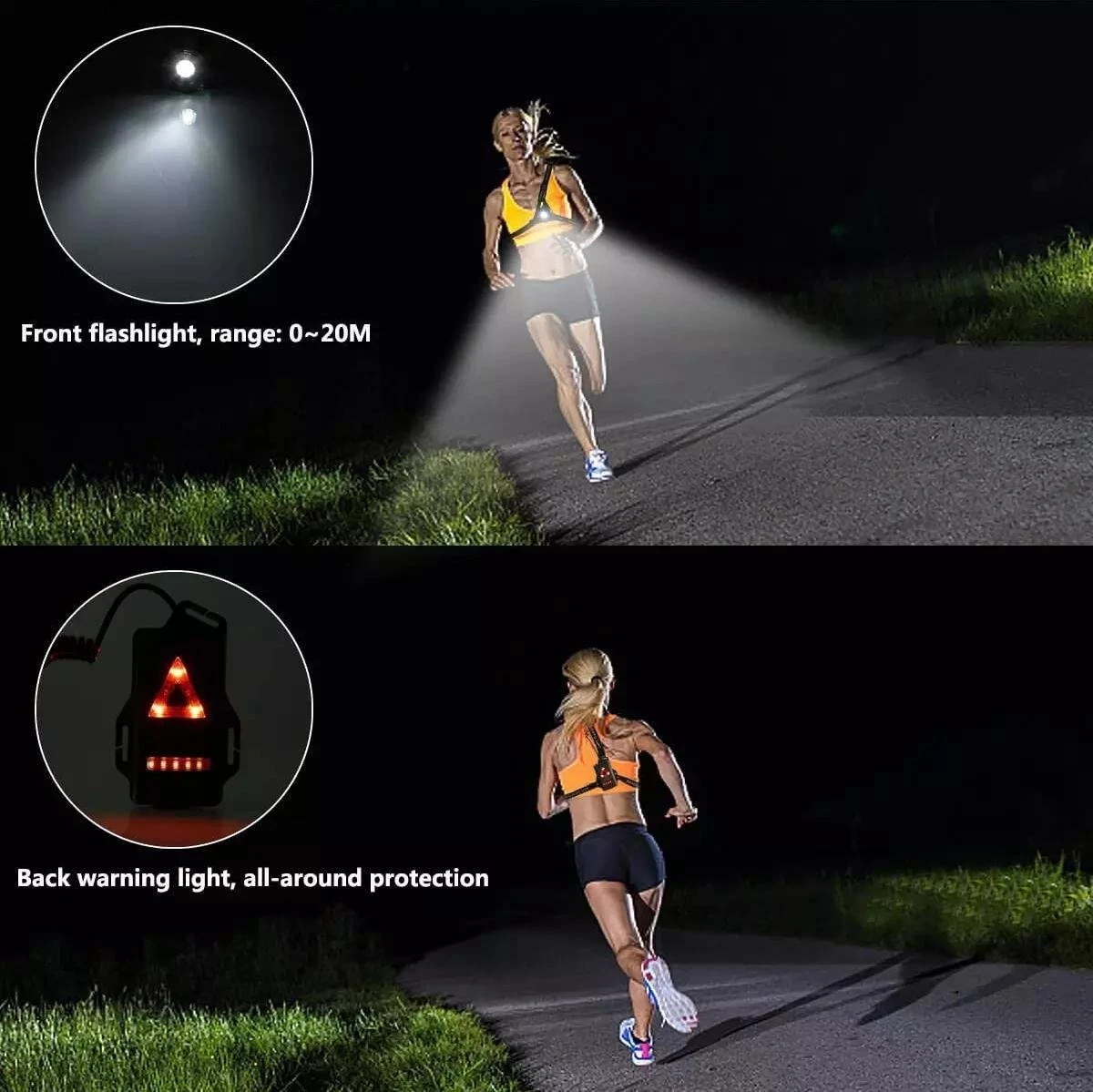 Merkloos Hardloop Verlichting- Reflecterend Vest LED - Hardloopvest - Hardloop Licht - Hardloopverlichting - Hardlooplamp - Lamp 5 Merkloos Hardloop Verlichting- Reflecterend Vest LED - Hardloopvest - Hardloop Licht - Hardloopverlichting - Hardlooplamp - Lamp - Afbeelding 5