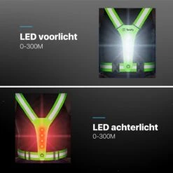 Tenify Reflecterend Hardloopvest - USB Oplaadbaar - Verstelbaar - Voor En Achter - Hardloop Verlichting - Borstlamp - Vest - Lichtjes - Wandel Lampjes -Merkloos Verkoop 1200x1200 1003