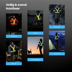 Tenify Reflecterend Hardloopvest - USB Oplaadbaar - Verstelbaar - Voor En Achter - Hardloop Verlichting - Borstlamp - Vest - Lichtjes - Wandel Lampjes -Merkloos Verkoop 1200x1200 1006