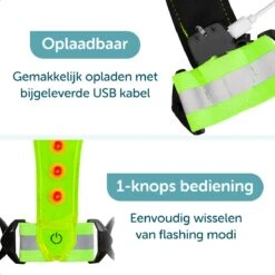 ForDig Veiligheidsvest USB Oplaadbaar Met Verlichting (Neon Groen) - Reflecterend Hardloopvest Met LED Lampjes - Verstelbaar Hardloophesje Geschikt Voor Wandelen / Joggen / Hardlopen / Fietsen / Schaatsen - One Size Fits All 10 ForDig Veiligheidsvest USB Oplaadbaar Met Verlichting (Neon Groen) - Reflecterend Hardloopvest Met LED Lampjes - Verstelbaar Hardloophesje Geschikt Voor Wandelen / Joggen / Hardlopen / Fietsen / Schaatsen - One Size Fits All -Merkloos Verkoop 1200x1200 1020