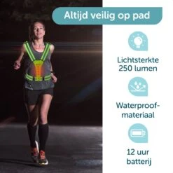 ForDig Veiligheidsvest USB Oplaadbaar Met Verlichting (Neon Groen) - Reflecterend Hardloopvest Met LED Lampjes - Verstelbaar Hardloophesje Geschikt Voor Wandelen / Joggen / Hardlopen / Fietsen / Schaatsen - One Size Fits All 11 ForDig Veiligheidsvest USB Oplaadbaar Met Verlichting (Neon Groen) - Reflecterend Hardloopvest Met LED Lampjes - Verstelbaar Hardloophesje Geschikt Voor Wandelen / Joggen / Hardlopen / Fietsen / Schaatsen - One Size Fits All -Merkloos Verkoop 1200x1200 1021