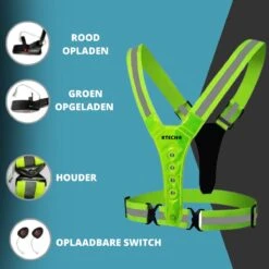 RTECH® Hardloopvest- Hardloop Verlichting - Veiligheidsvest - Hardloopvest Oplaadbaar - Hardlopen - Reflecterend Hesje - Inclusief Hardloop Verlichting Armband -Merkloos Verkoop 1200x1200 1028
