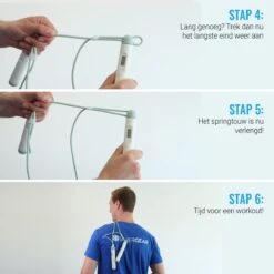 Silvergear Smart Springtouw - 4 Uitdagende Workout Standen - Track Het Aantal Verbrande Calorieën - Slaat Alle Workouts Overzichtelijk Op In De App 12 Silvergear Smart Springtouw - 4 Uitdagende Workout Standen - Track Het Aantal Verbrande Calorieën - Slaat Alle Workouts Overzichtelijk Op In De App -Merkloos Verkoop 1200x1200 105