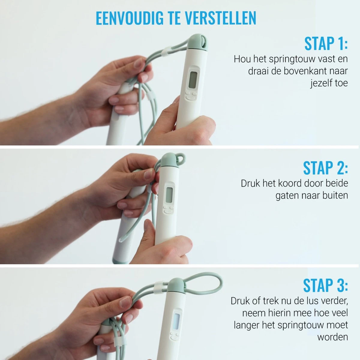 Silvergear Smart Springtouw - 4 Uitdagende Workout Standen - Track Het Aantal Verbrande Calorieën - Slaat Alle Workouts Overzichtelijk Op In De App 9 Silvergear Smart Springtouw - 4 Uitdagende Workout Standen - Track Het Aantal Verbrande Calorieën - Slaat Alle Workouts Overzichtelijk Op In De App - Afbeelding 9