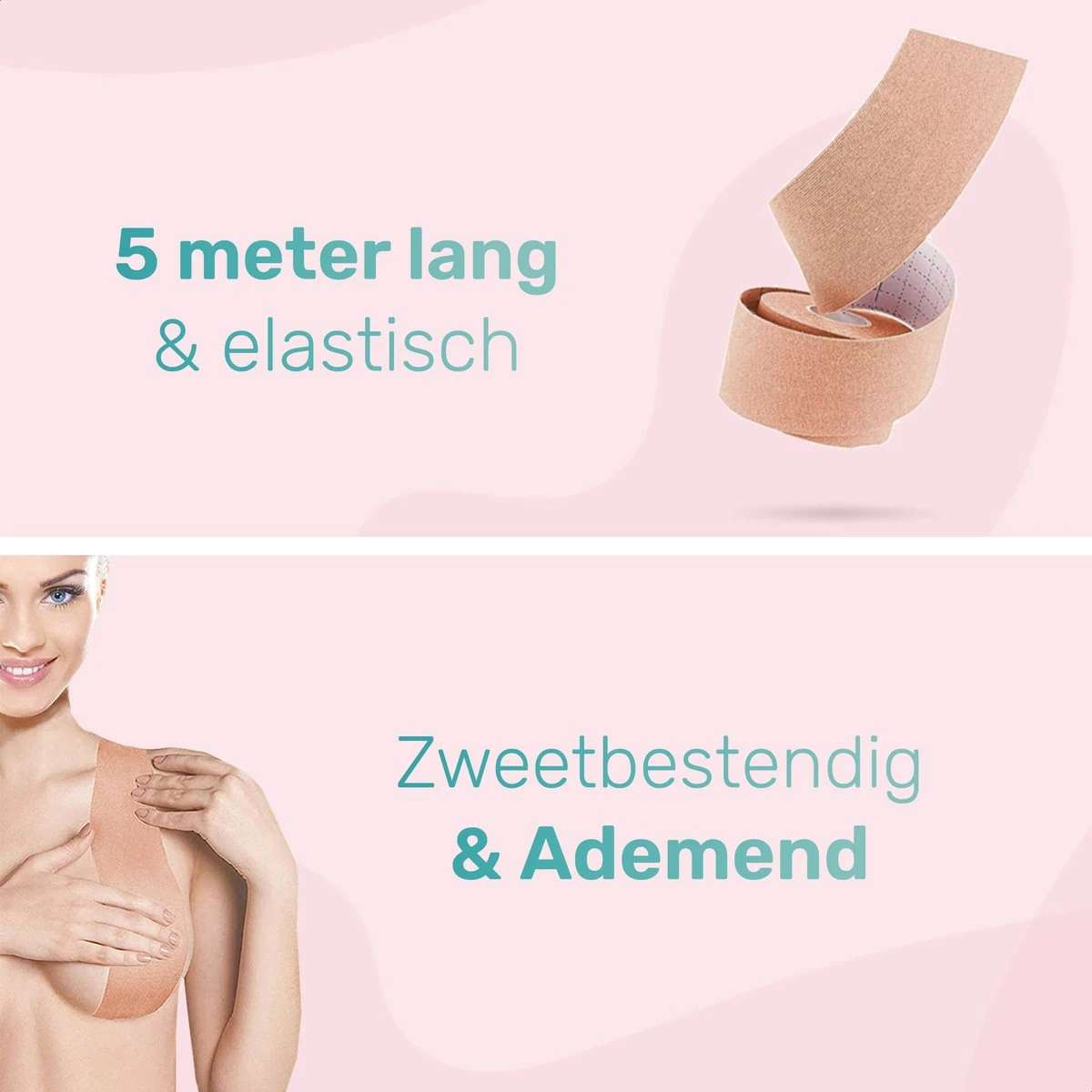 Soft & Silky - Boob Tape - 5 Meter - Voor Elke Cup Maat - Latex Vrij - Nipple Covers - Hypo Allergeen - Tepelcovers - Borst Tape - BH Tape - Bra Tape - Boobtape - Fashion Tape 2 Soft & Silky - Boob Tape - 5 Meter - Voor Elke Cup Maat - Latex Vrij - Nipple Covers - Hypo Allergeen - Tepelcovers - Borst Tape - BH Tape - Bra Tape - Boobtape - Fashion Tape - Afbeelding 2