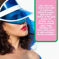 Merkloos BRAMBLE 12 Stuks Jaren 80 Retro Zonnekleppen Dames - Neonkleuren -Merkloos Verkoop 1200x1200 1103
