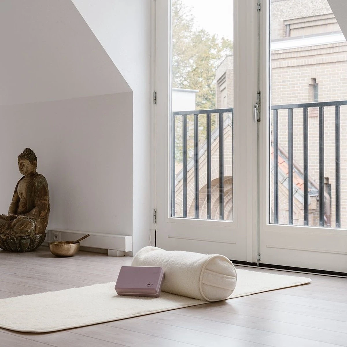 Yoga Bolster Merino Wol - Lotus 6 Yoga Bolster Merino Wol - Lotus - Afbeelding 6