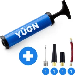 YUGN Ballenpomp Met Naald En Extra Ventielen - Handmatige Luchtpomp Ballen Handpomp Ook Voor Luchtbed Zwembad Nekkussen- Inclusief Gratis 1x Naald 1x Verlengstuk En 2x Ventiel - Cadeau Tip - Cadeau Tip