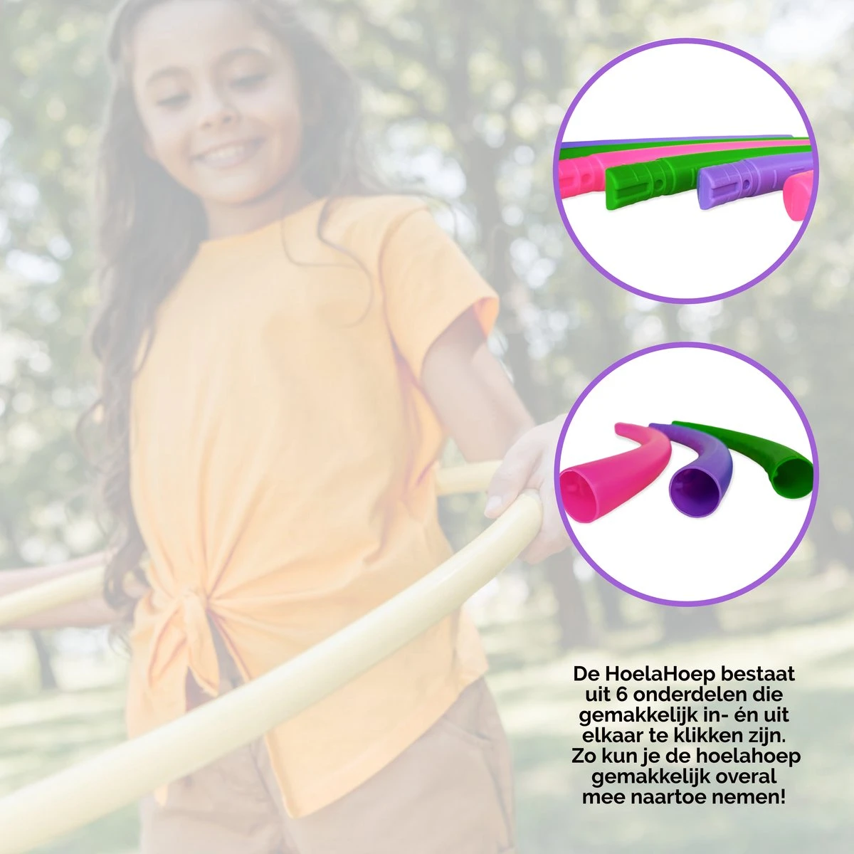 Jobber - SET - Hoelahoep - Hoepel - Glitter Springtouw - Paars - Roze 2 Jobber - SET - Hoelahoep - Hoepel - Glitter Springtouw - Paars - Roze - Afbeelding 2