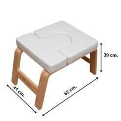 Me Time Yogastoel - Incl. Gratis Weerstandsband En Workout Poster - Wit - Meditatie Bankje - Hoofdstand Bankje - Yoga Kruk - Inversie Stoel - Yoga Trainer - Yoga Stoel - Handstand Trainer - Meditatiestoel - Omgekeerde Stoel - Yogabank - Feet Up -Merkloos Verkoop 1200x1200 1259