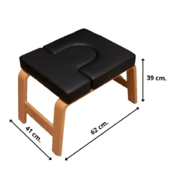 Me Time Yogastoel - Incl. Gratis Weerstandsband En Workout Poster - Zwart - Meditatie Bankje - Hoofdstand Bankje - Yoga Kruk - Inversie Stoel - Yoga Trainer - Yoga Stoel - Handstand Trainer - Meditatiestoel - Omgekeerde Stoel - Yogabank - Feet Up -Merkloos Verkoop 1200x1200 1279