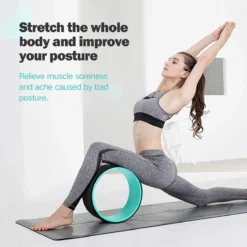 Merkloos Yogawiel - Yogawheel Gonex - Diameter: 33 Cm | 12.5 Cm Breed - Sterk Hoogwaardig Materiaal - Met Dikke Themoplastische Schuimlaag | Voor Ontspannings-, En Stretchoefeningen | Rugrol | Superaanbieding -Merkloos Verkoop 1200x1200 1284
