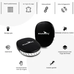 Boks Pads - Stootkussen - Pads Boksen - Bokszak - Trapkussen - Bokspads - Hand Pads - Bokshandschoenen - Zwart - 2 Stuks -Merkloos Verkoop 1200x1200 1327