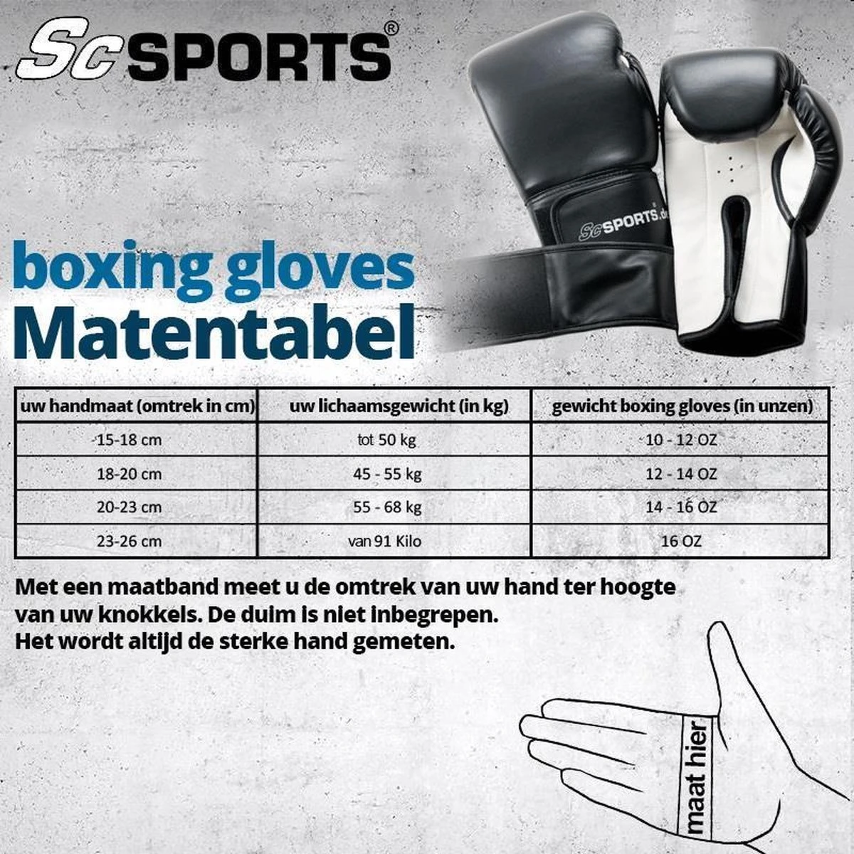 ScSPORTS® Bokshandschoenen Kunstleer Zwart 14 Oz 2 ScSPORTS® Bokshandschoenen Kunstleer Zwart 14 Oz - Afbeelding 2