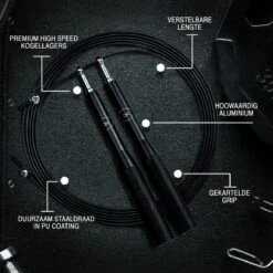 DK.® Professioneel Crossfit & Fitness Springtouw - Speedrope - Jump Rope - Voor Volwassenen En Kinderen - Blauw -Merkloos Verkoop 1200x1200 138