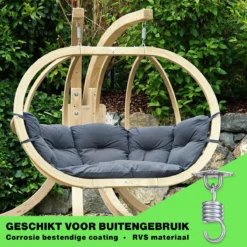 Zoluko RVS Ophangsysteem - 300 KG Draagkracht - 360° Vrij Draaibaar - Geluiddempende Veer - Bokszak Ophangsysteem - Plafondbeugel - Plafondhaak - Ophanghaak - Schroefhaak -Merkloos Verkoop 1200x1200 1381