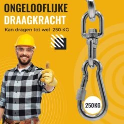 Itstrong® Plafondhaak Ophangsysteem Voor Binnen & Buiten – Ophanghaak Voor Bokszak – Schommel – Schommelstoel – Hangstoel - RVS 13 Itstrong® Plafondhaak Ophangsysteem Voor Binnen & Buiten – Ophanghaak Voor Bokszak – Schommel – Schommelstoel – Hangstoel - RVS -Merkloos Verkoop 1200x1200 1390