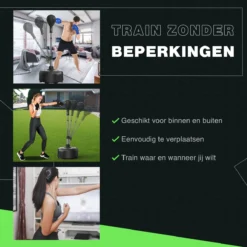 Zoluko Professionele Boksbal Op Voet - Bokstrainer - Verstelbaar In Hoogte 120-160cm - Voor Binnen En Buiten - Boksbal Op Standaard - Reflexbal - Boksbal Staand - Boksen - Zwart -Merkloos Verkoop 1200x1200 1398