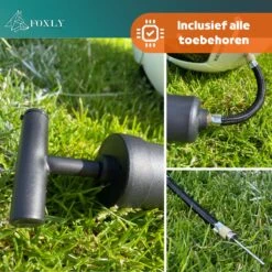 FOXLY® Ballenpomp Met Extra Naalden - Voetbalpomp - Pomp Universeel - Opbergvakje - Zwart -Merkloos Verkoop 1200x1200 150