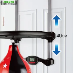 Zoluko Boksbal Met Deurhanger Voor Kinderen - Inclusief Display Met Timer & Telfunctie - Inclusief Bokshandschoenen - Verstelbaar In Hoogte - Voor Binnen En Buiten - Boksen - Speedball - Bokstrainer - Reflexbal - Zwart/Rood -Merkloos Verkoop 1200x1200 1585