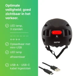 GOOFF® PILOT 3 In 1 Snorscooterhelm Met Afneembaar Vizier - Matzwart - Lichtgewicht Snorfiets Helm - NTA Gecertificeerd Speed Pedelec Helm - Geschikt Voor Blauw Kenteken Snorscooter En Snorfiets - Maat M - Voor Vrouwen En Mannen -Merkloos Verkoop 1200x1200 1615