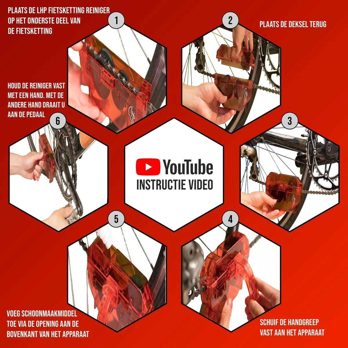LHP Fietsketting Reiniger Apparaat 5-in-1 - Cyclon Ontvetter 250 Ml & All Weather Lube 25 Ml 6 LHP Fietsketting Reiniger Apparaat 5-in-1 - Cyclon Ontvetter 250 Ml & All Weather Lube 25 Ml - Afbeelding 6