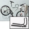 Merkloos Decopatent® Muur Ophangsysteem Voor 2 Fietsen & Inklapbaar - Ophang Systeem Fiets - Ophangen Aan Muur - Houder Muur - Wandmontage