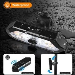 GoShops FY-1820 - Richtingaanwijzer Fiets - Knipperlichting - Fietsverlichting - LED - USB Oplaadbaar - Waterbestendig - Afstandsbediening - Draadloos - Verstelbaar - Achterlicht Fiets -Merkloos Verkoop 1200x1200 1664