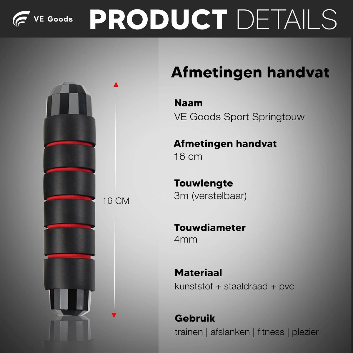 Verstelbaar Sport Springtouw - Incl. Opbergtas - Springtouw Met Kogellagers - Springtouw Kind - Speed Rope - Jump Rope - Springtouw Volwassenen - Springtouw Kinderen - Blauw - 3m Lengte - Totaal 335g (Incl. 160g Extra) 8 Verstelbaar Sport Springtouw - Incl. Opbergtas - Springtouw Met Kogellagers - Springtouw Kind - Speed Rope - Jump Rope - Springtouw Volwassenen - Springtouw Kinderen - Blauw - 3m Lengte - Totaal 335g (Incl. 160g Extra) - Afbeelding 8