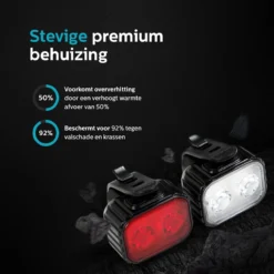 Inlustro Fietslamp Set - Voorlicht / Achterlicht - LED Fietslampjes Rood En Wit - Fietslicht Koplamp - Waterdicht - USB Oplaadbaar -Merkloos Verkoop 1200x1200 1787
